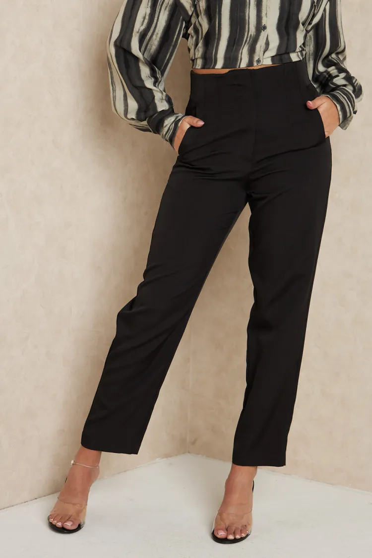 Pantalon de tailleur noir