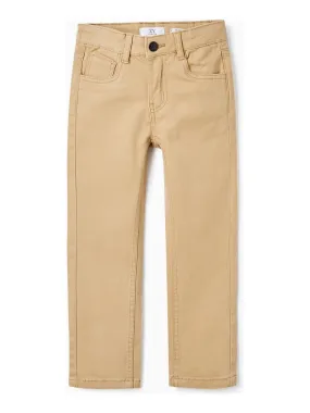 Pantalon en sergé de coton pour garçon 'Skinny'  PICASSO - Beige