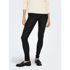 Pantalon skinny enduit noir femme - Only | wimod