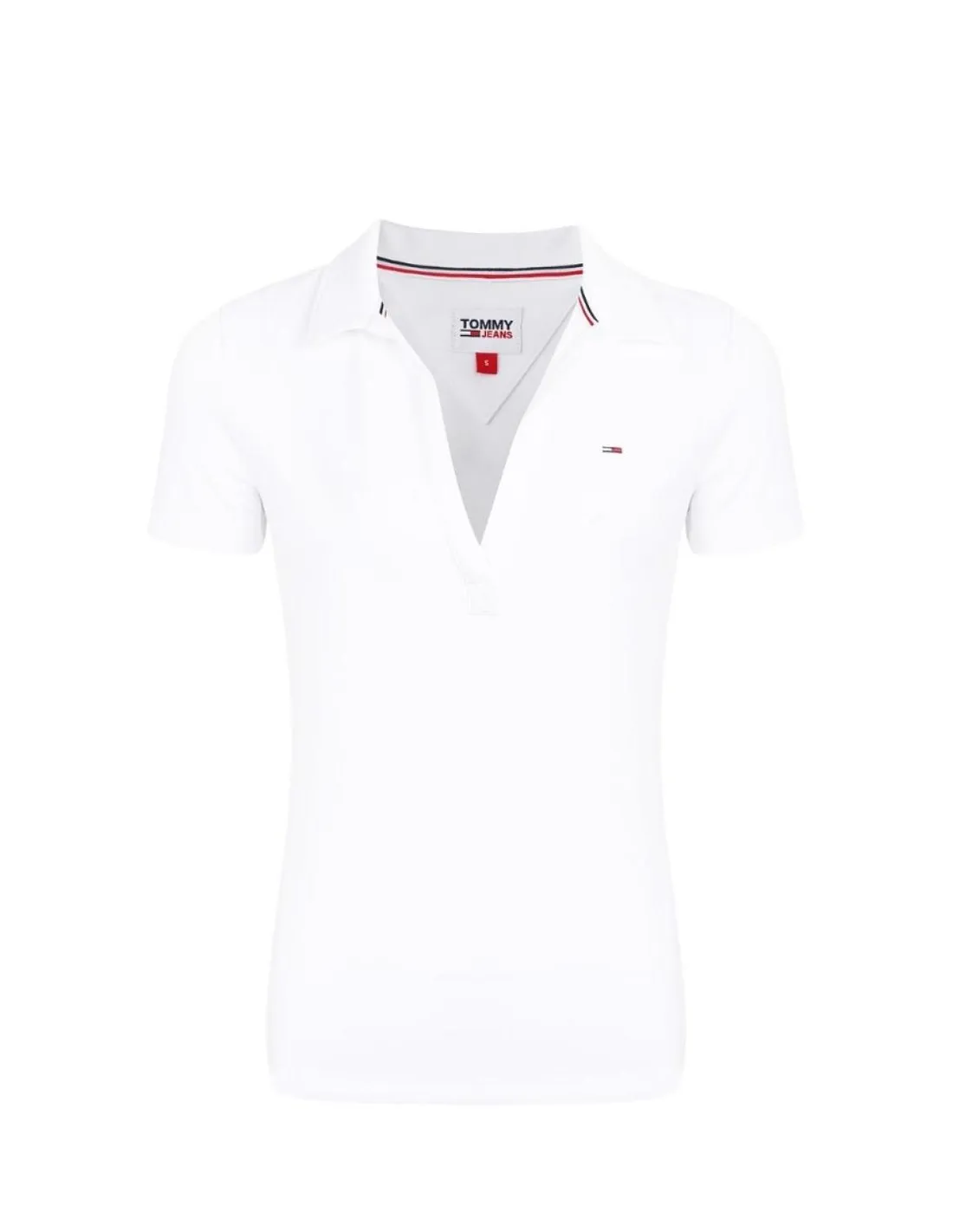 Polo Femme Tommy Jeans Ref 55927 Blanc