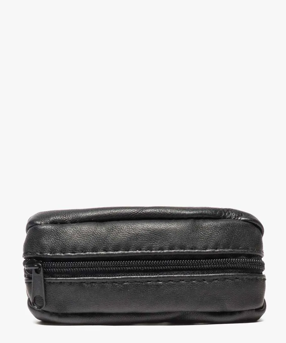 porte-monnaie homme en cuir noir sacs