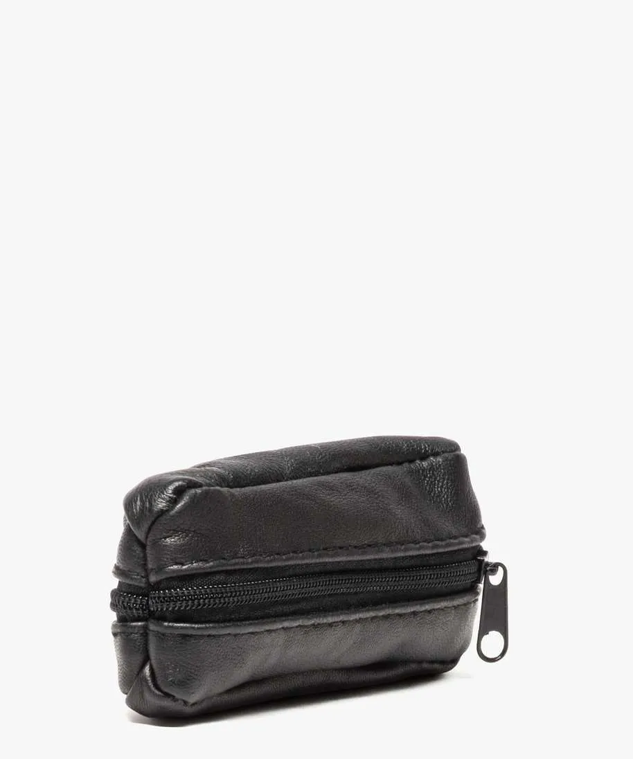 porte-monnaie homme en cuir noir sacs