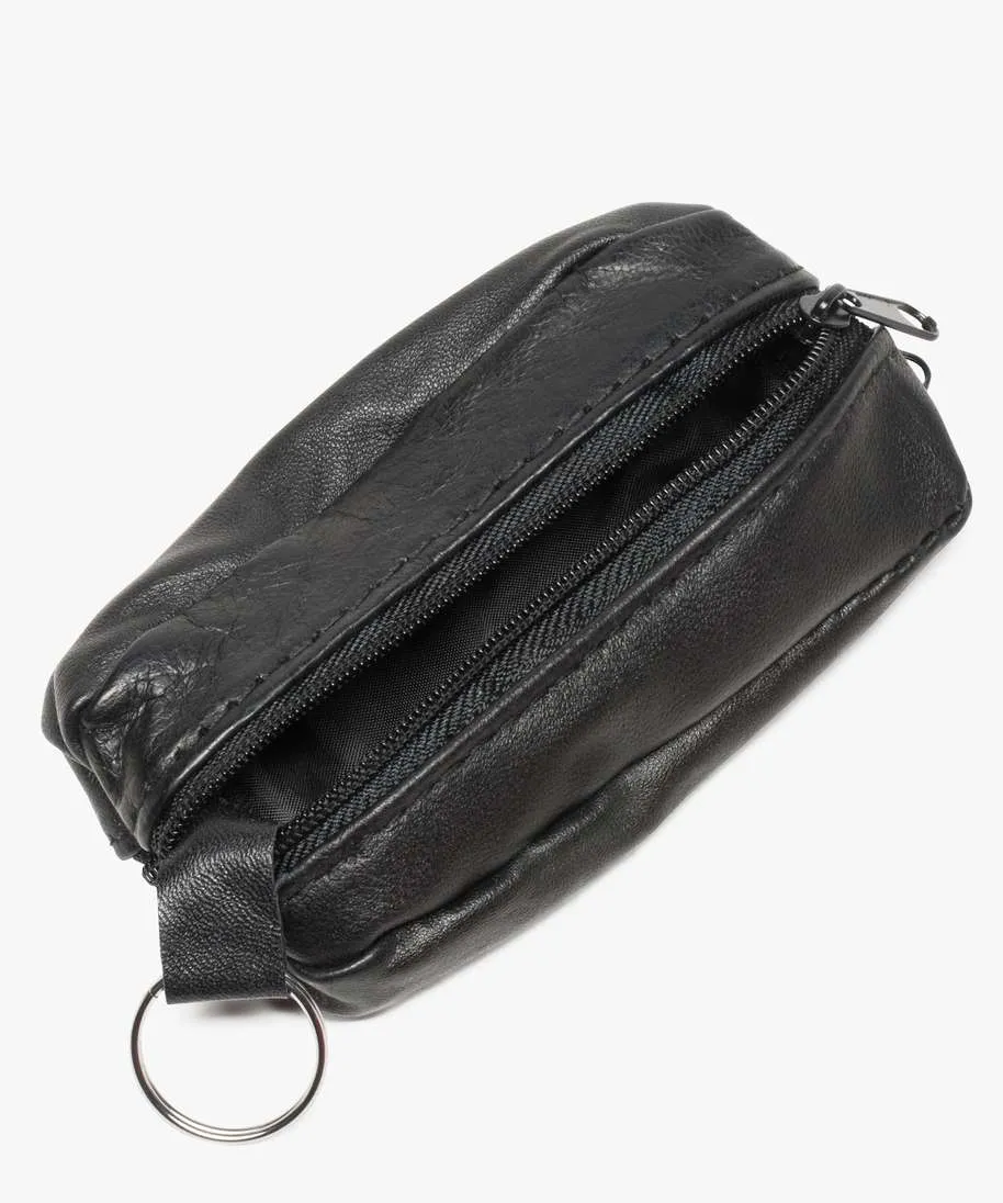 porte-monnaie homme en cuir noir sacs