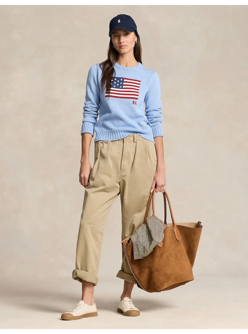 Pull drapeau en coton Ralph Lauren