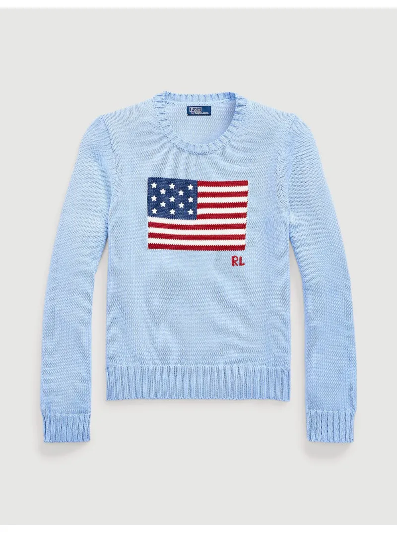 Pull drapeau en coton Ralph Lauren