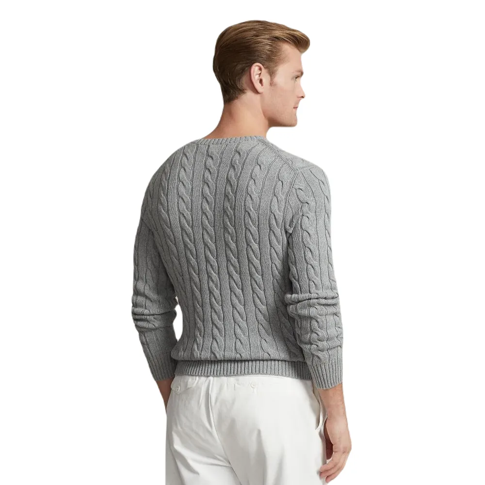 Pull ralph lauren torsadé grey - Sport Aventure