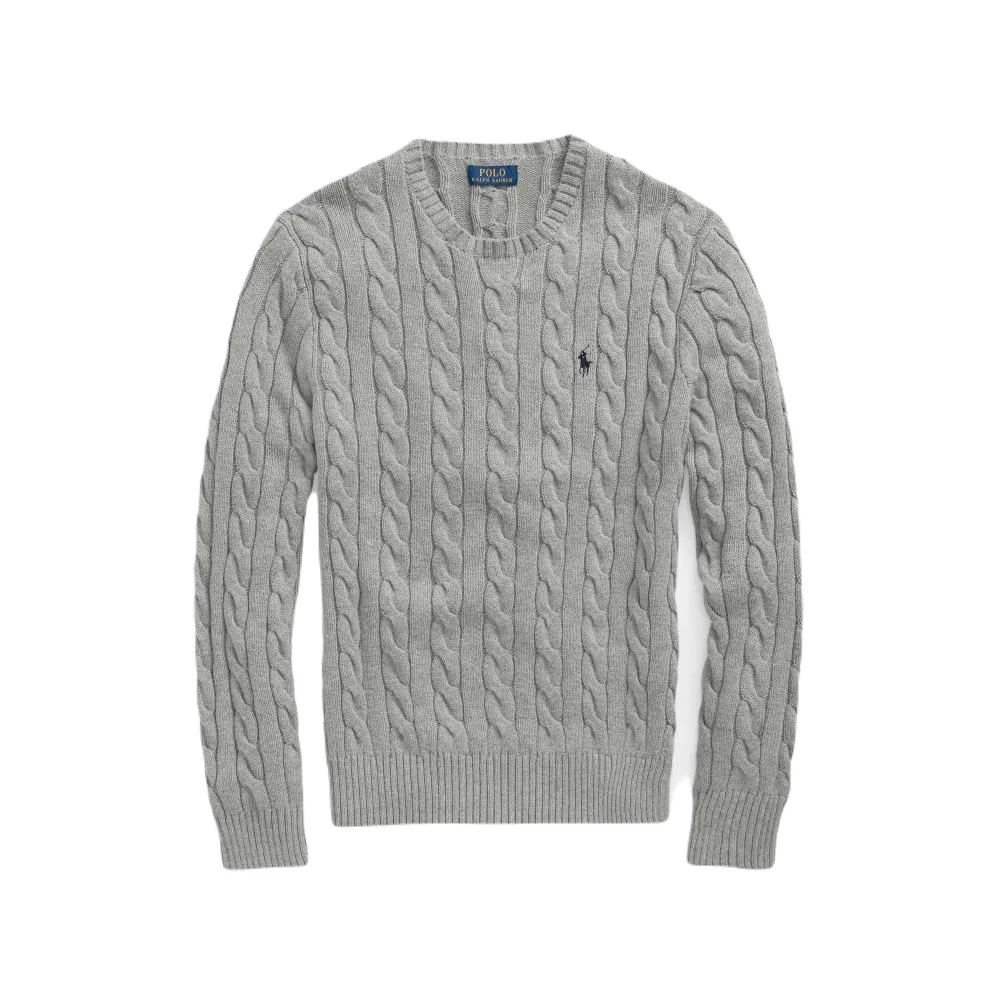 Pull ralph lauren torsadé grey - Sport Aventure