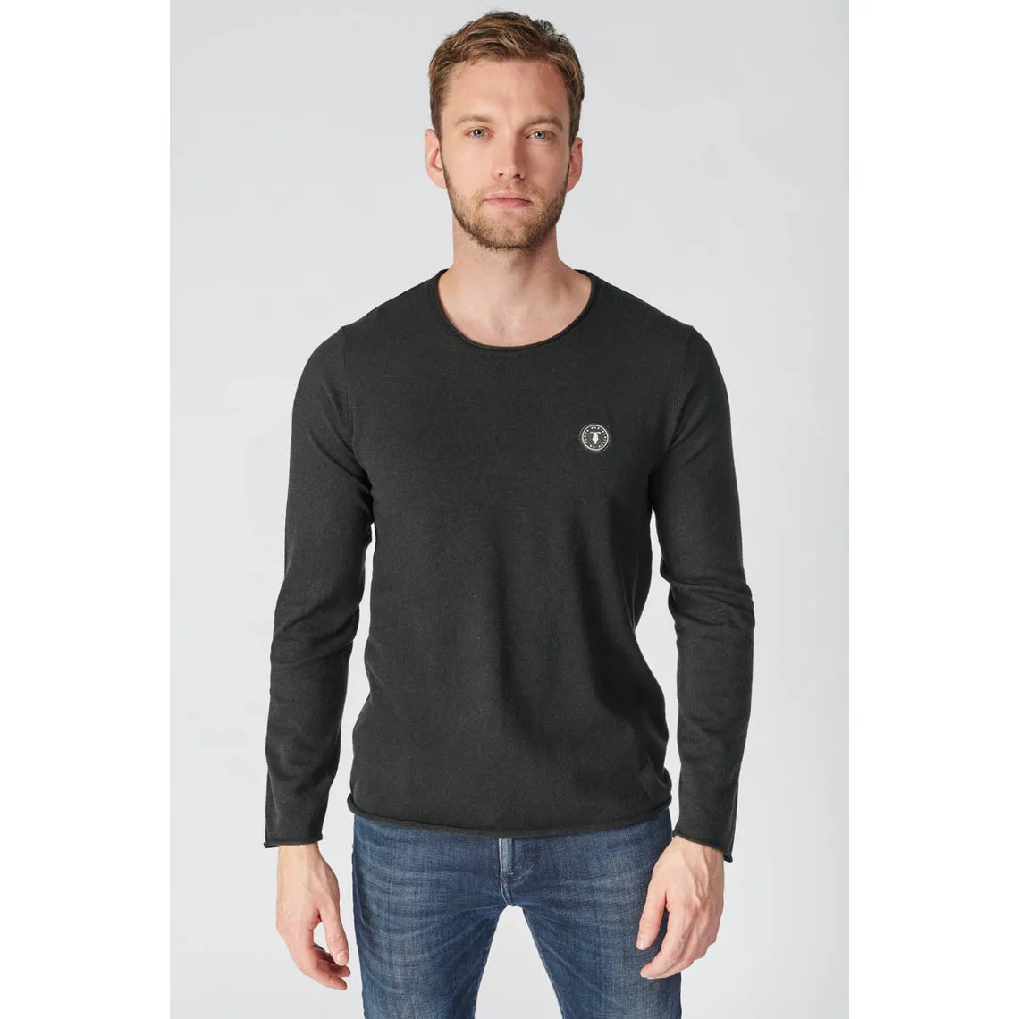 Pull Terry noir Le Temps des Cerises - Pull / Gilet / Sweatshirt Homme sur MenCorner