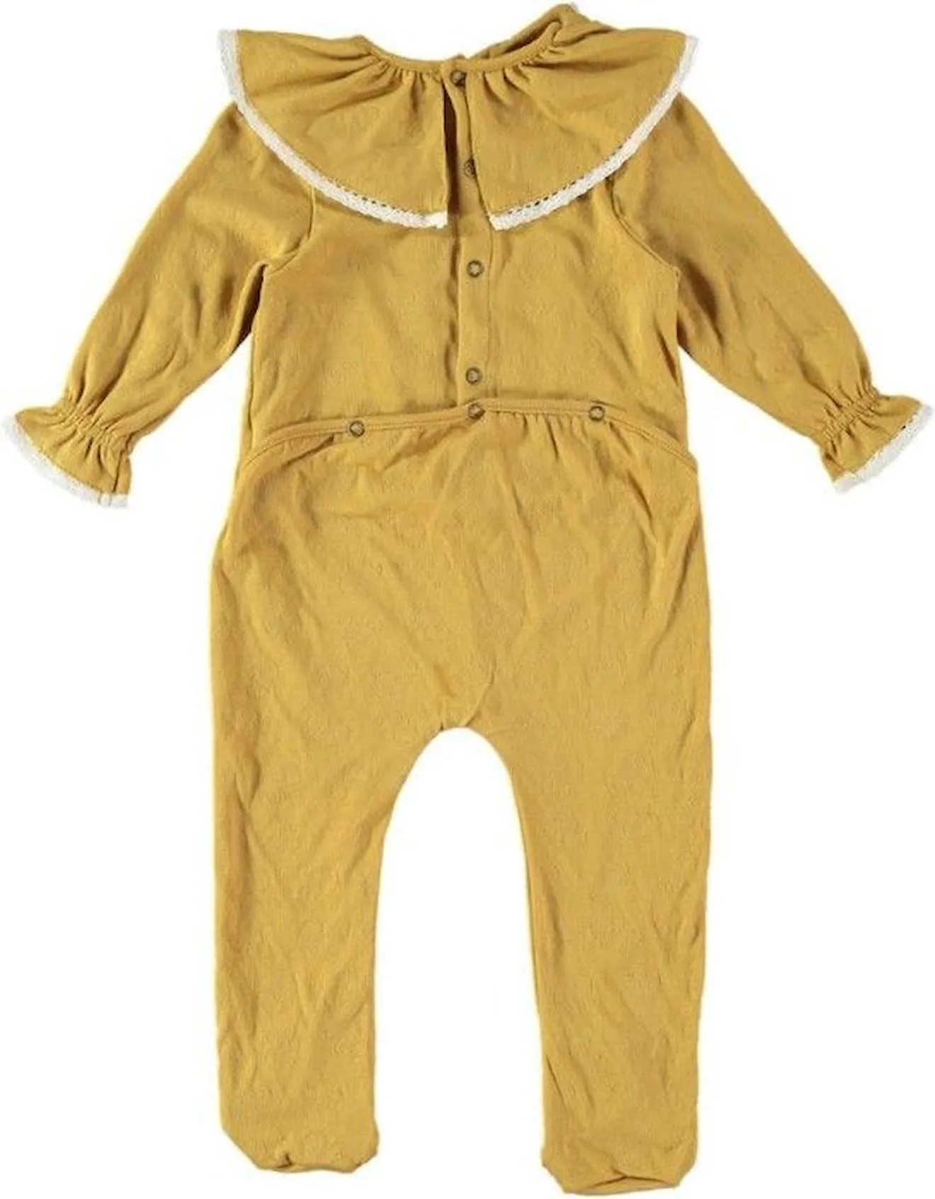 Pyjama bébé Ballerine avec dentelle jaune - Risu Risu