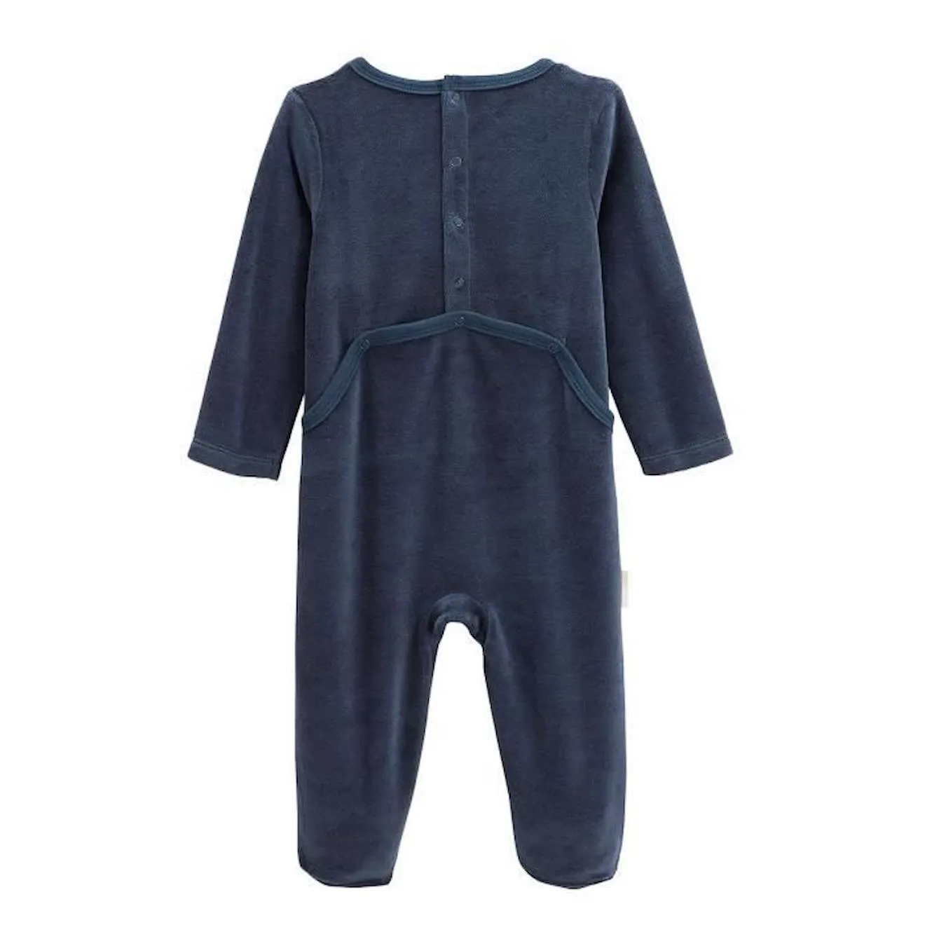 Pyjama bébé en velours Misscerise bleu - Petit Beguin