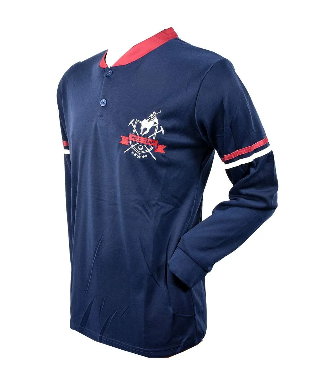 Pyjama Homme Long SWEET SECRET Q2753 POLO TEAM MARINE