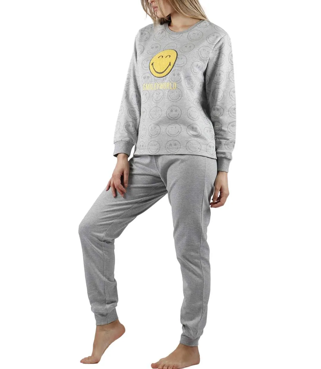 Pyjama tenue d'intérieur pantalon et haut Heroes Smiley Admas