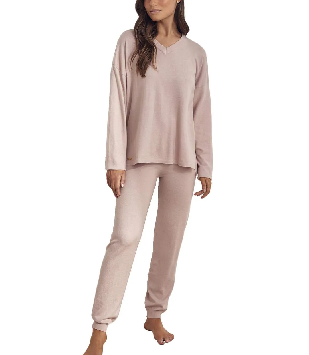 Pyjama tenue d'intérieur pantalon top manches longues Knitting Selmark