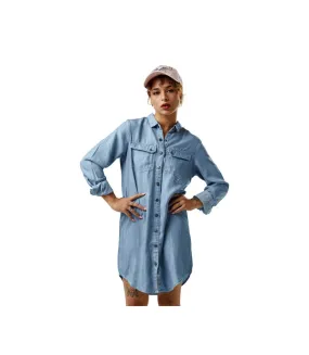 Robe femme chemise effet denim léger Jean Vondutch