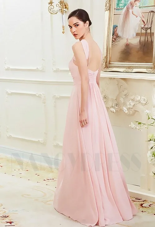 Robe Soiree Rose Poudré | Robe Soirée Rose Long