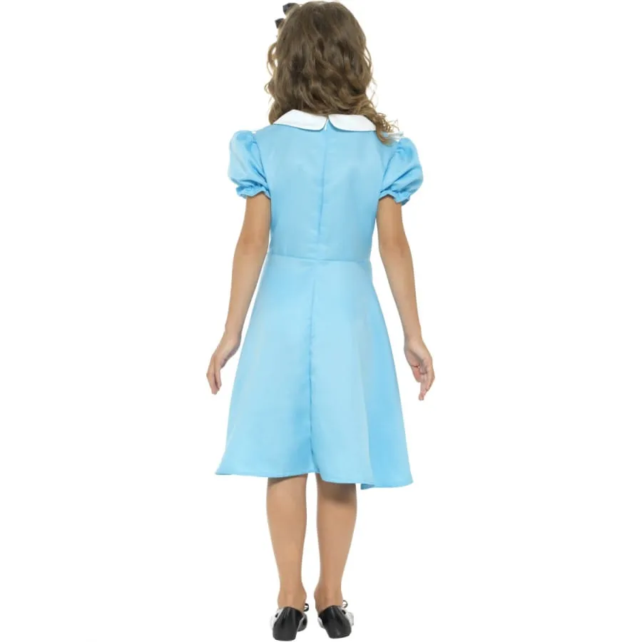 Robe tablier alice au pays des merveilles, enfant