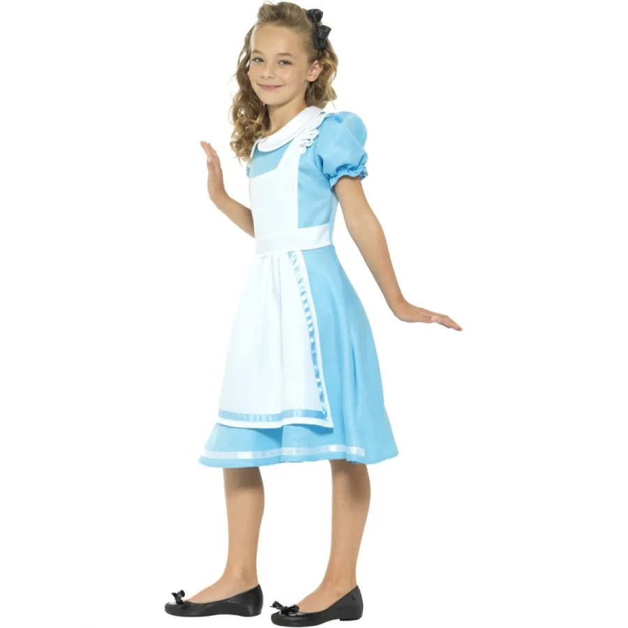 Robe tablier alice au pays des merveilles, enfant