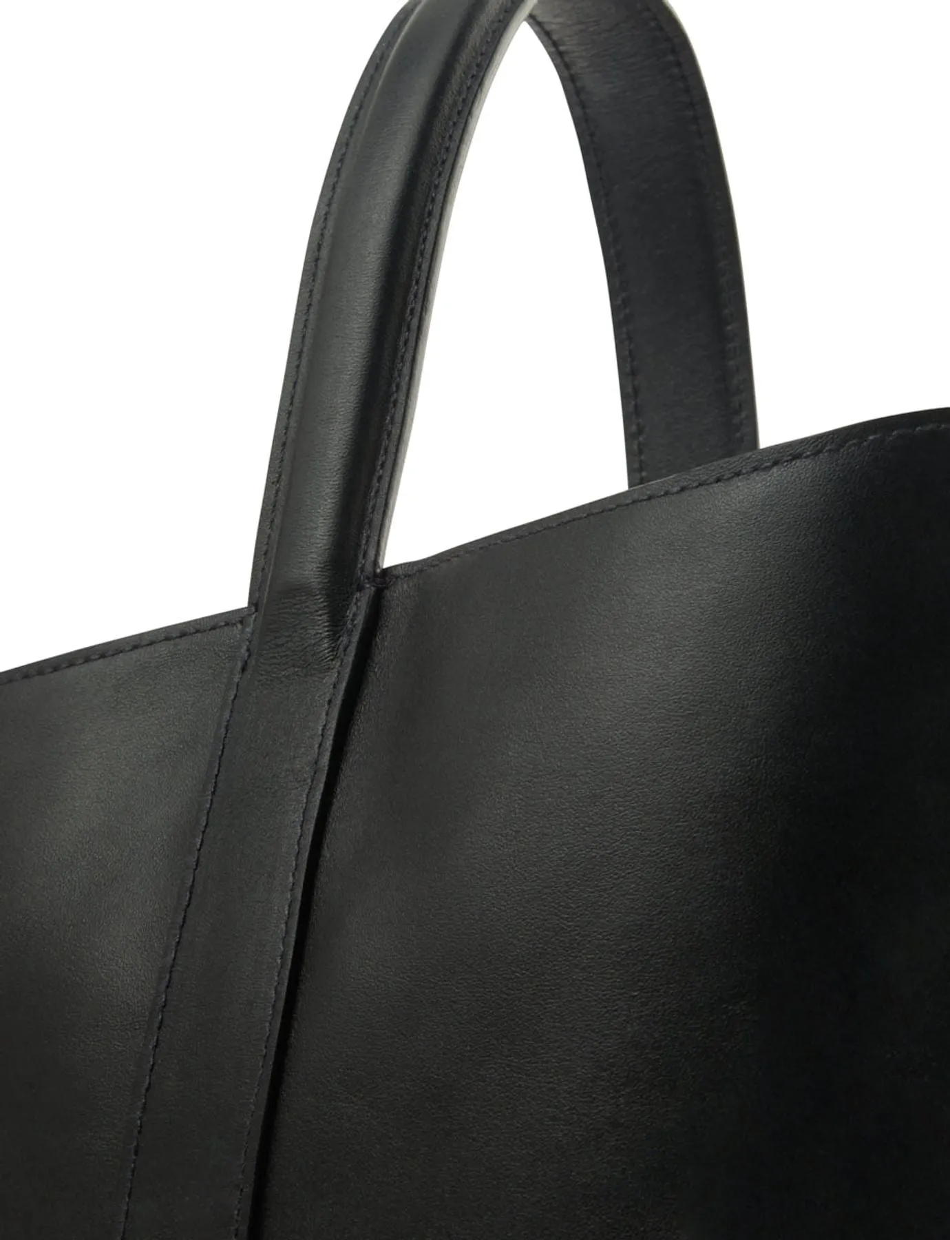 Sac cabas cuir Léonore petit format noir