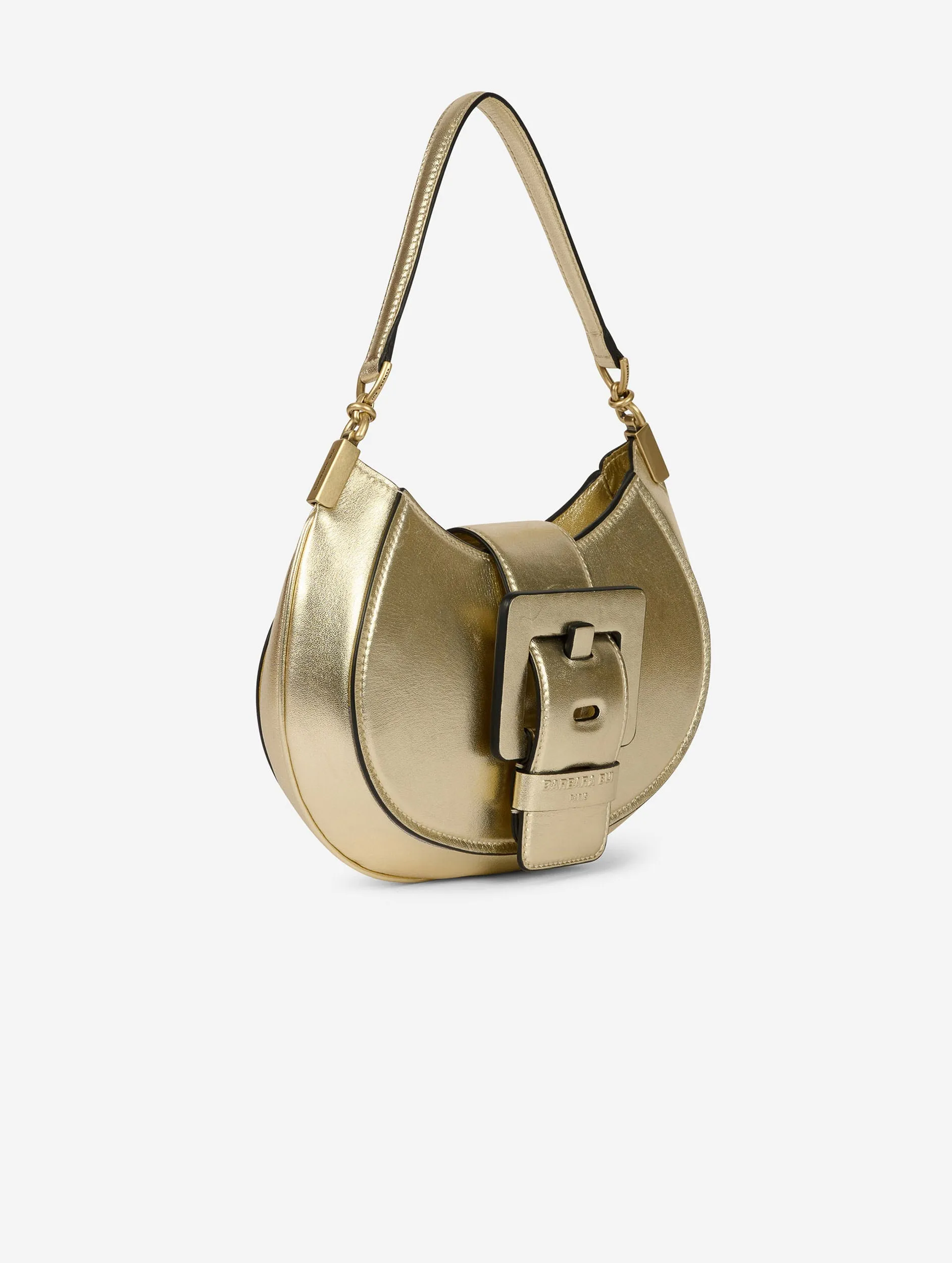 Sac Kiss Me en cuir or