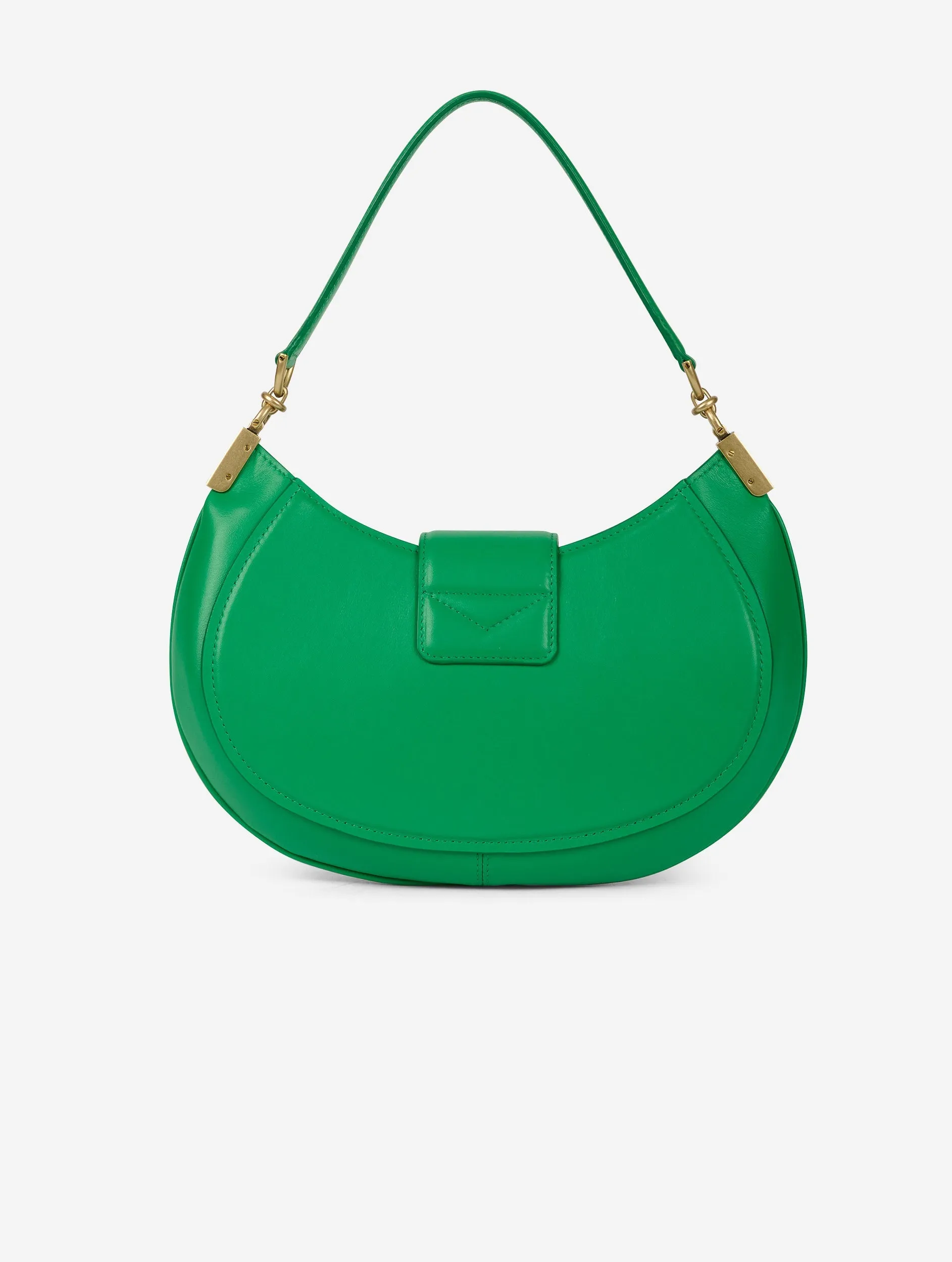 Sac Kiss Me en cuir vert