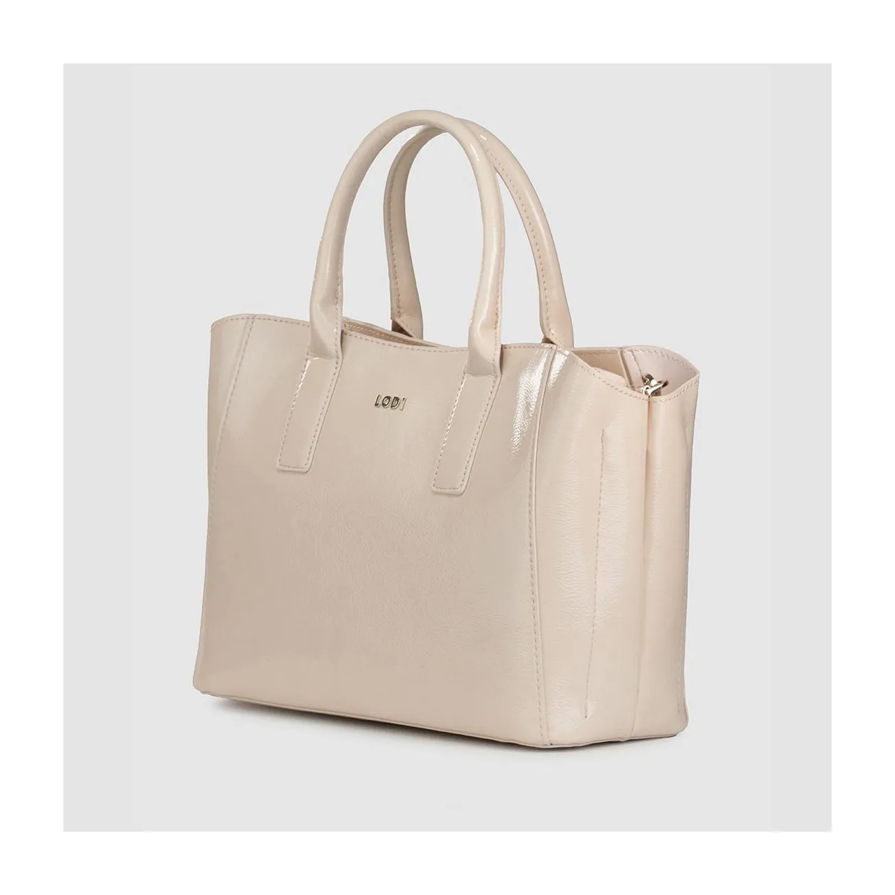 Sac shopping effet cuir beige. I LODI Sacs pour femme online.