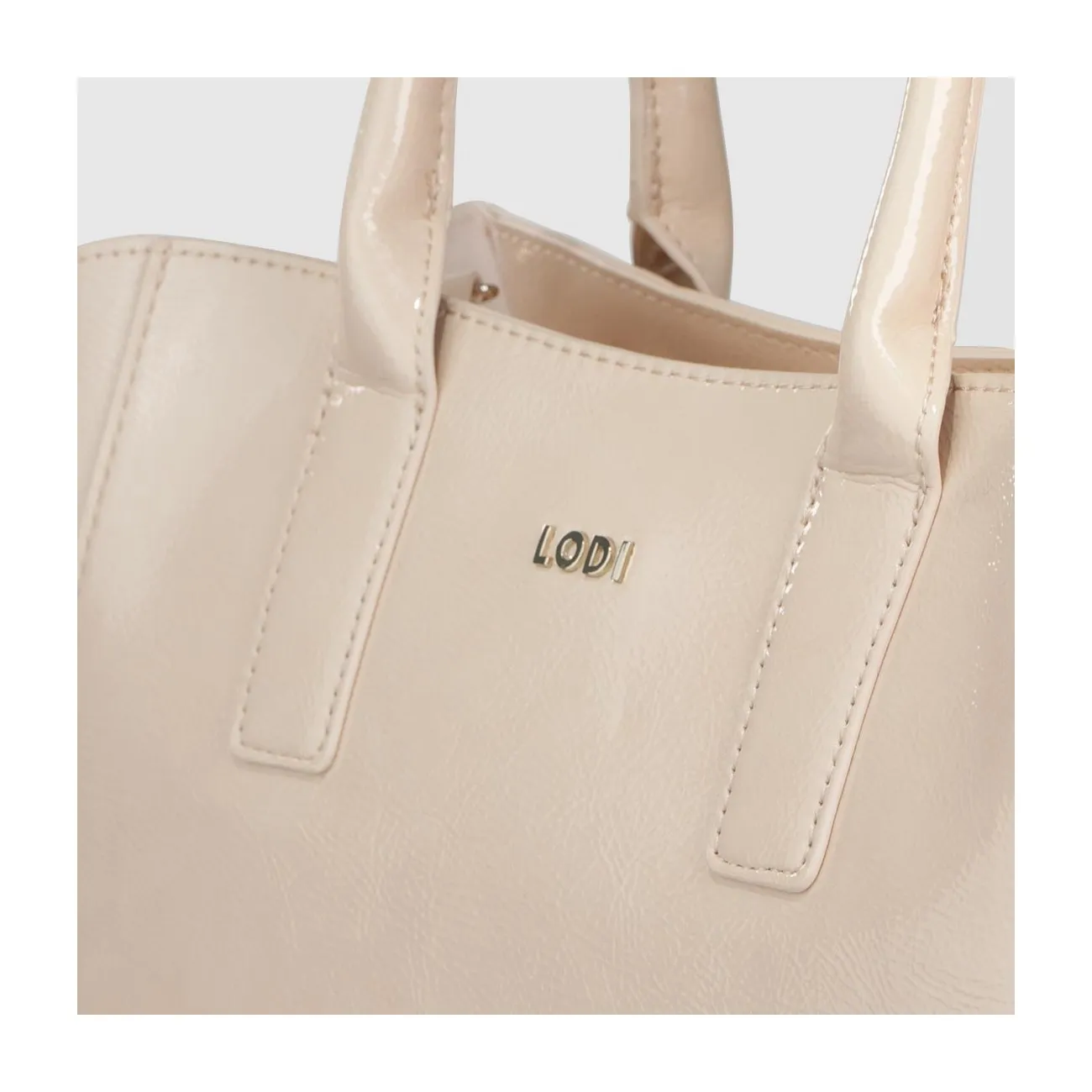 Sac shopping effet cuir beige. I LODI Sacs pour femme online.