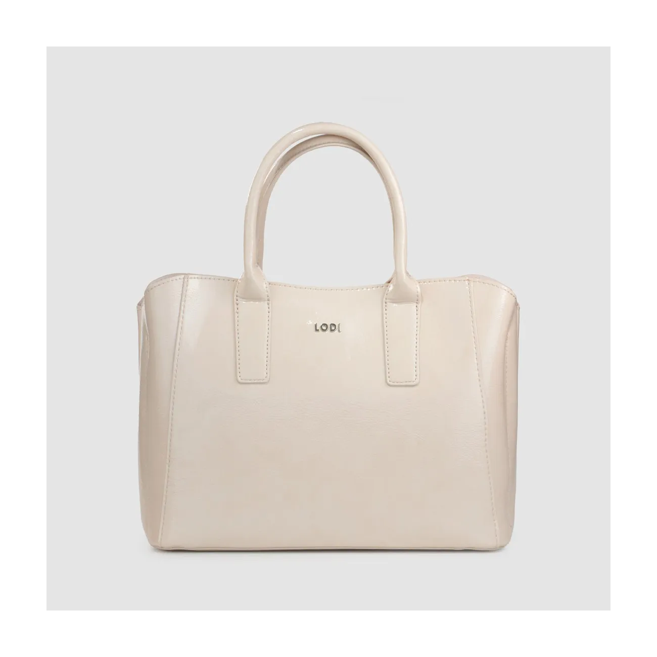 Sac shopping effet cuir beige. I LODI Sacs pour femme online.