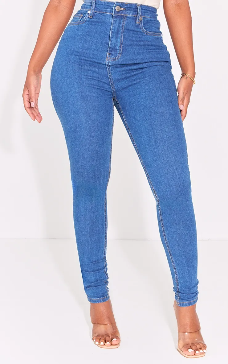 Shape Jean skinny bleu moyennement délavé disco