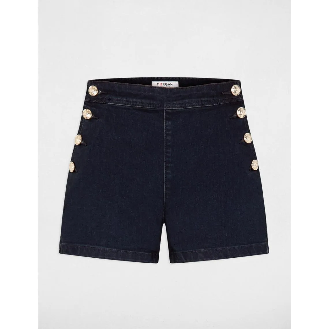 Short ajusté en jean bleu | 3 Suisses