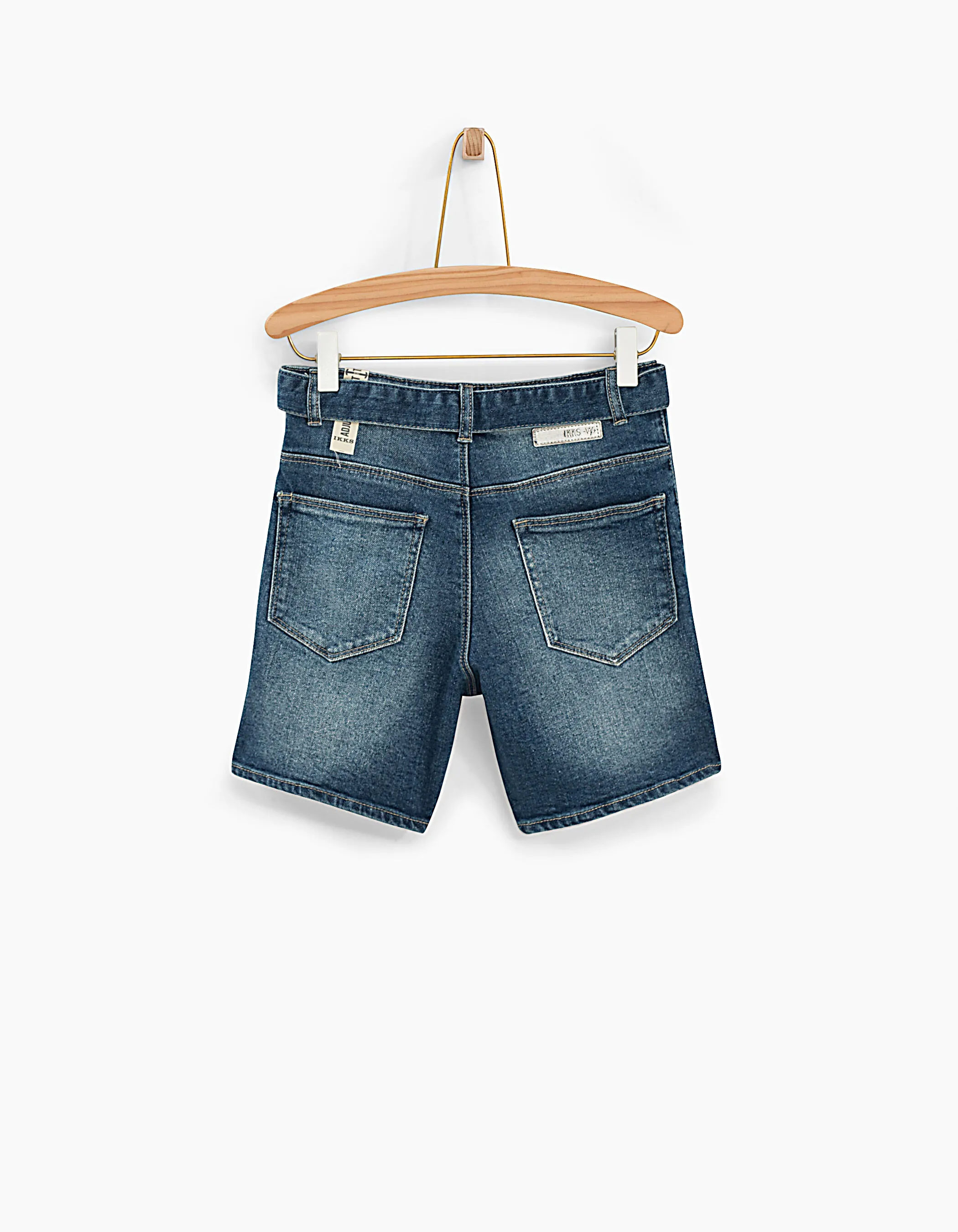 Short mom en jean stone blue fille