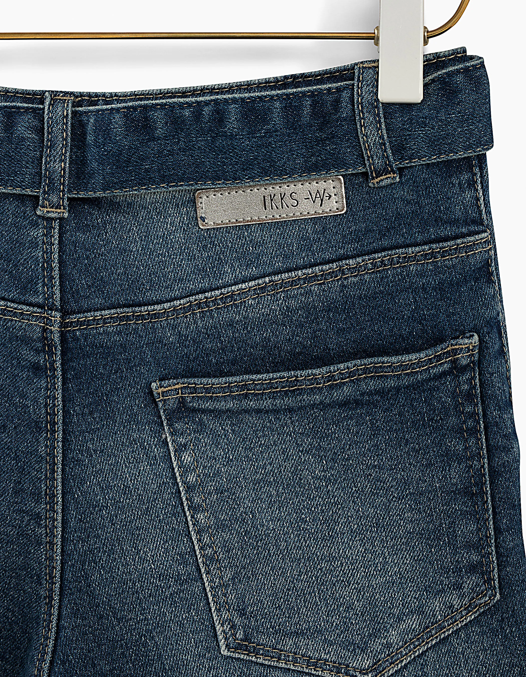 Short mom en jean stone blue fille