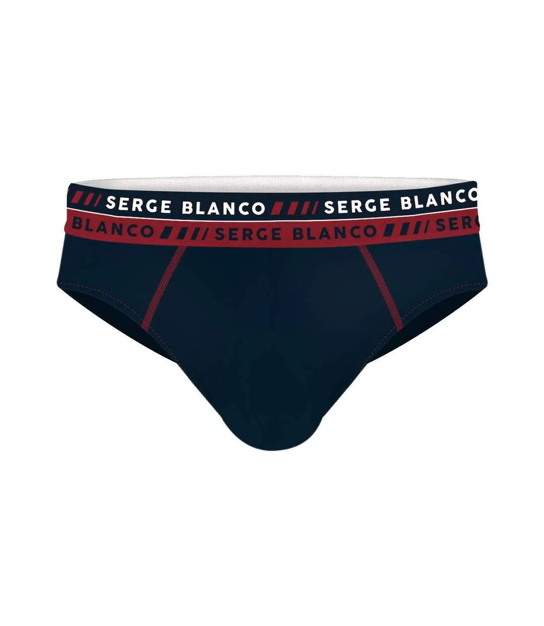 Slips Homme SERGE BLANCO Coton Majoritaire Pack de 8 Slips SBL CLA