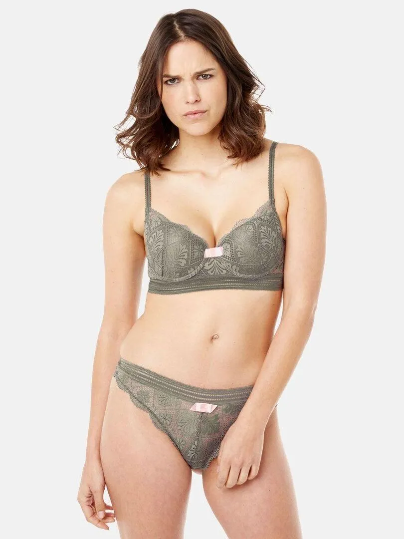 Soutien-gorge ampliforme coque moulée LOVE POWER - Pomm'Poire - Gris