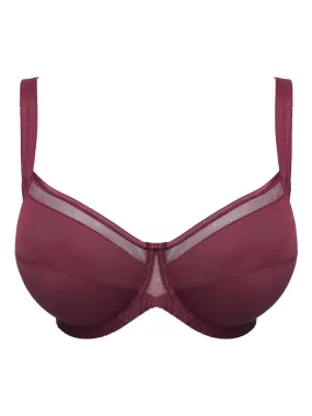 Soutien-gorge armaturé Adriana bordeaux - Bordeaux