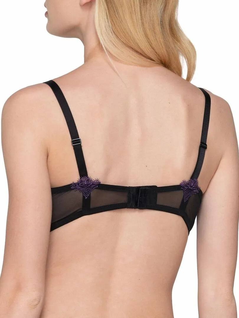 Soutien-gorge armaturé balconnet Ruby - Noir