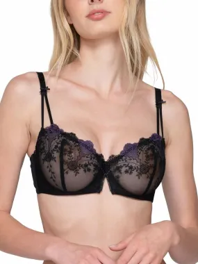 Soutien-gorge armaturé balconnet Ruby - Noir