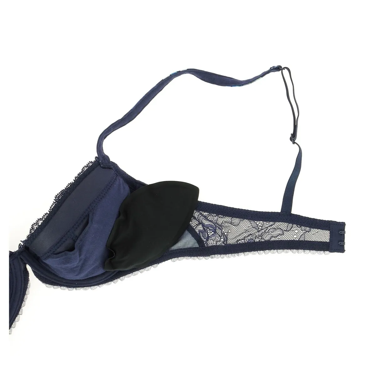 SOUTIEN GORGE AUBADE PUSH UP DENTELLE LAZULI