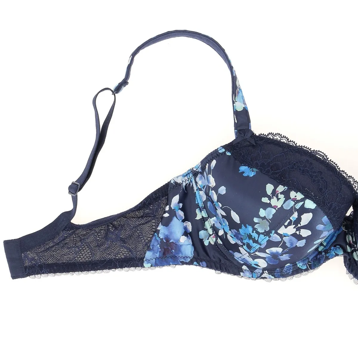 SOUTIEN GORGE AUBADE PUSH UP DENTELLE LAZULI