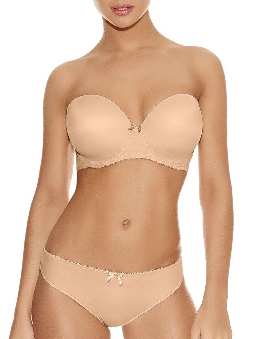 Soutien-gorge bandeau coqué Deco multi positions - Beige