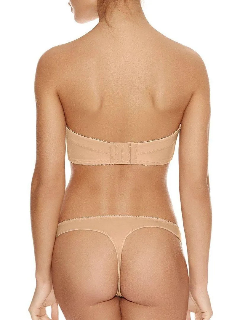 Soutien-gorge bandeau coqué Deco multi positions - Beige