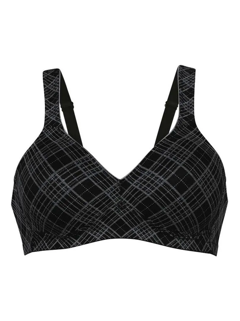 Soutien-gorge confort sans armatures Twin Art - Noir