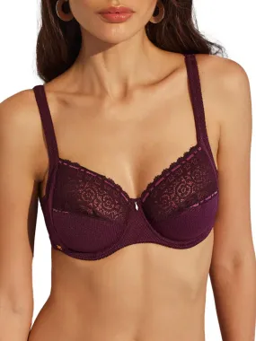 Soutien-gorge emboîtant confort Flavia - Violet prune