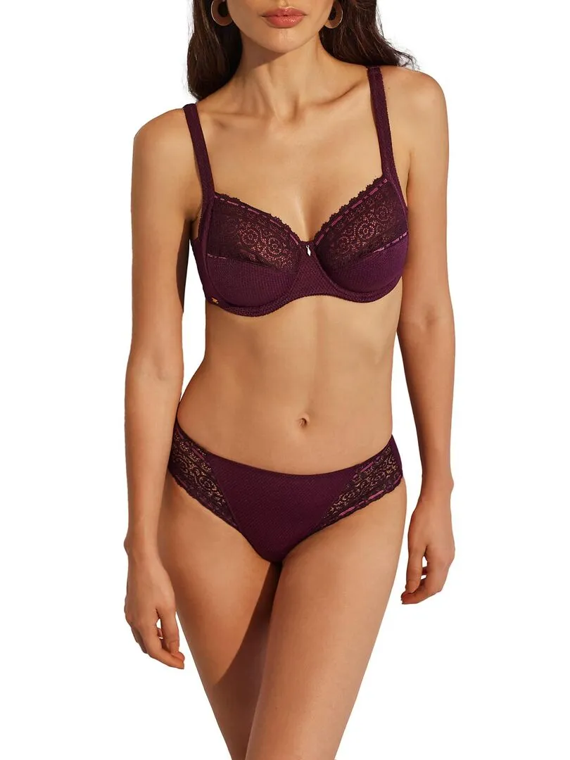 Soutien-gorge emboîtant confort Flavia - Violet prune