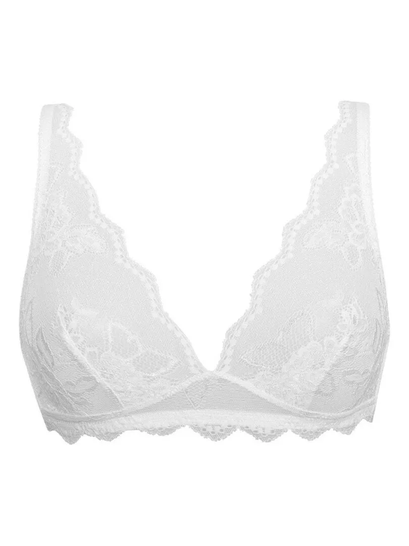 Soutien-gorge en dentelle sans armatures Alchimia - Beige clair