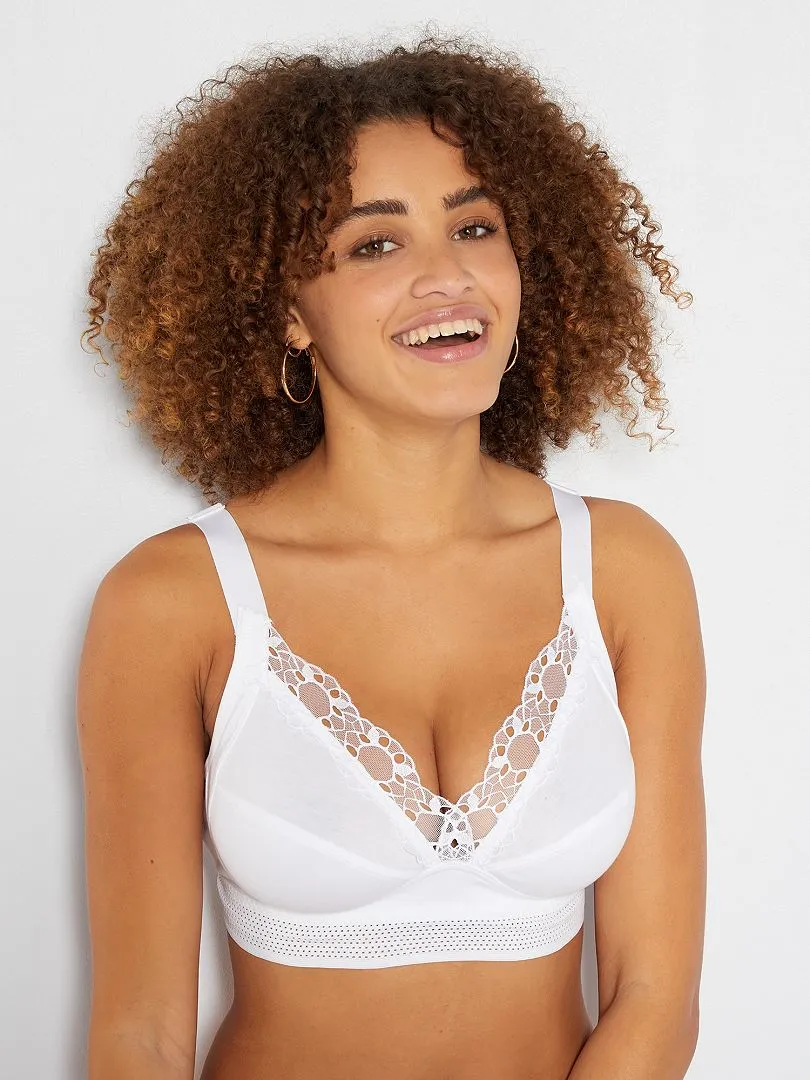 Soutien-gorge Feel good support Bio 'Playtex' - blanc