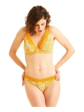 Soutien-gorge grand maintien PAMOISON - Pomm'Poire - Jaune