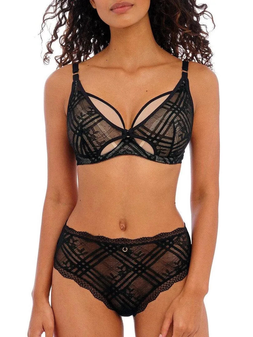 Soutien-gorge original et glamour avec armatures Freya Fatale - Noir