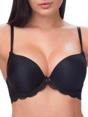 Soutien-gorge push-up ampliforme en dentelle Snezhana - Noir