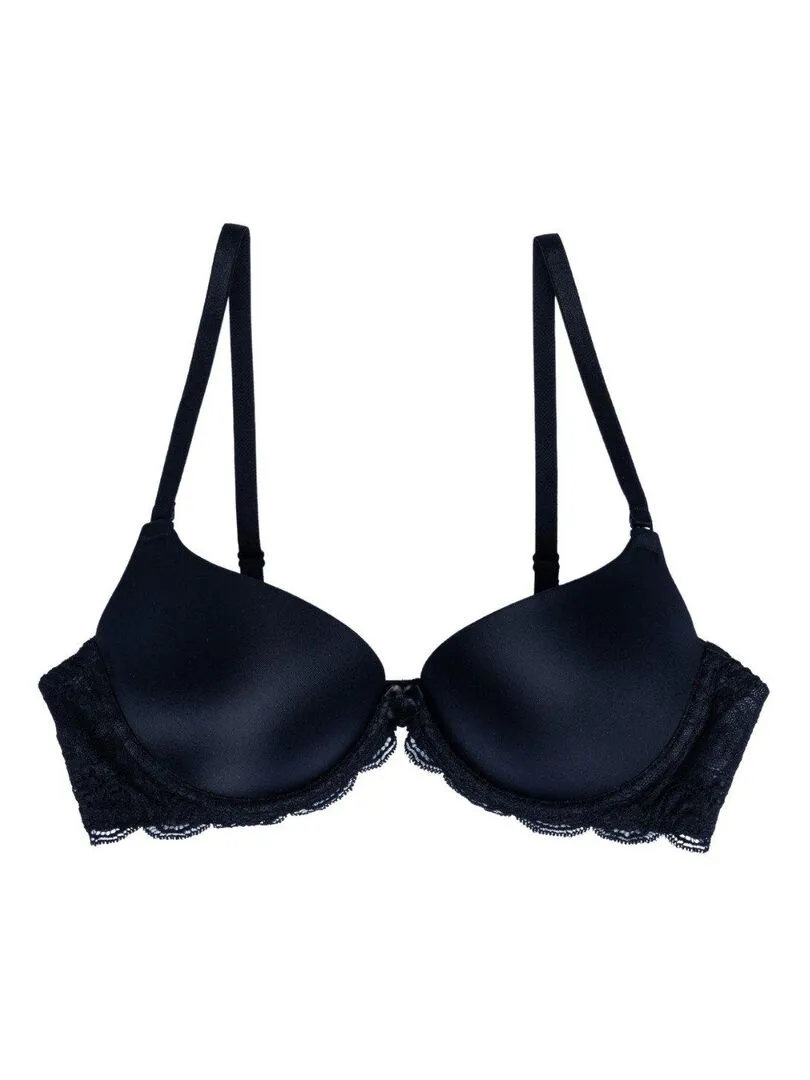 Soutien-gorge push-up ampliforme en dentelle Snezhana - Noir