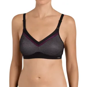 Soutien-gorge sans armatures noir Triaction Free Motion N EX | 3 Suisses